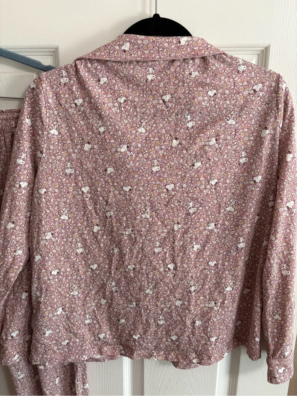 Peanuts women'secret Snoopy pajamas sleepwear pink floral comfy cozy M - Picture 4 of 9